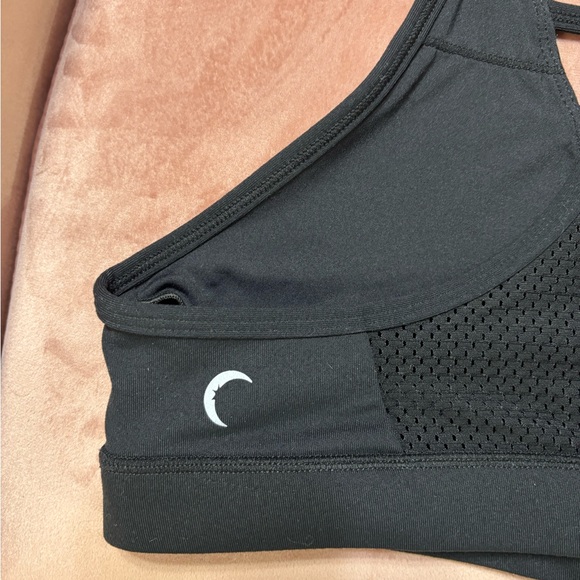Zyia Active Solid Black Racerback Sports Bralette Size Large - Picture 3 of 4